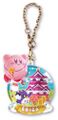 "Shiga / Hikone Castle" keychain from the "Kirby's Dream Land: Pukkuri Keychain" merchandise line.