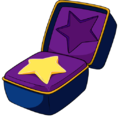 The Warp Star in its case, as seen in the first episode of Kirby: Right Back at Ya!