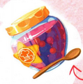 Chef Kawasaki's secret fruit jam in Kirby: The Strange Sweets Island