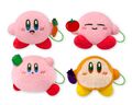 Petit mascot Kirby and Waddle Dee plushies from the "Kirby Pupupu Vegetables" merchandise line