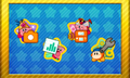 A complete set of Kirby: Triple Deluxe launcher badges