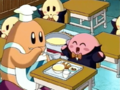 Chef Kawasaki serves lunch to Kirby.