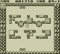A Changer panel on the board in Kirby's Block Ball
