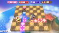 A round of Checkerboard Chase in Kirby's Return to Dream Land Deluxe