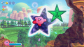 Kirby is sucked into Another Dimension from a rift he created.