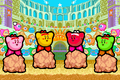 The four Kirbys, right before competing