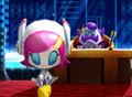 Meta Knightmare Returns credits picture of Susie performing The Noble Haltmann (Kirby: Planet Robobot)