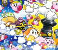 Parasol Waddle Dee as part of a Friend Train in Find Kirby!!