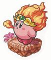 Artwork of the Fire Breath card from Kirby no Copy-toru!