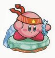 Artwork of the Quick Jab card from Kirby no Copy-toru!