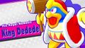 Boss fight splash screen for King Dedede from Kirby Star Allies
