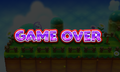 The Game Over screen in Kirby's Blowout Blast.