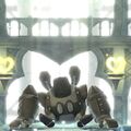 Stone transformation of the inactivated Robobot Armor in Kirby Star Allies