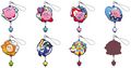 First set of Kirby-themed connectable rubber straps, featuring King Dedede
