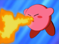 Despite his resistance, even Kirby has his limits.