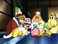 King Dedede and Escargoon are caught by the crew.