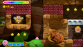 Falling into a deeper portion of the cave...Kirby better hope this cave has another exit.