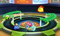 Screenshot from a 'Attack Riders' game in a circular arena