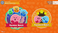 The main online menu for Kirby's Dream Buffet