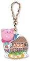 "Kyoto / Kiyomizu-dera" keychain from the "Kirby's Dream Land: Pukkuri Keychain" merchandise line.