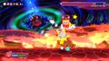 Wrestler Kirby battling Shadow Kirby in Kirby Fighters 2