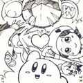 Promotional hand-drawn artwork for the Wave 2 Dream Friends from Kirby Star Allies