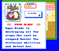 Description for Dyna Blade from the main menu in Kirby Super Star