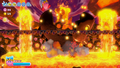 Inside of Haldera Volcano in Kirby's Return to Dream Land Deluxe