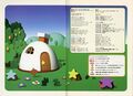 Two pages from the official Japanese Kirby Super Star guidebook showing the 3D rendered Kirby's House