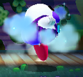 Mr. Frosty using the Ice Sprinkle attack in Kirby: Triple Deluxe
