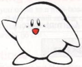Artwork of Kirby from the instruction Manual