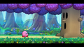 Kirby encounters Whispy Woods EX.