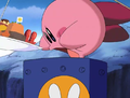 Kirby's gluttony often gets him in trouble.