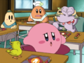 Kirby is the subject of teasing by Escargoon.