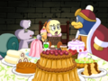 Tiff being held for interrogation by King Dedede and Escargoon