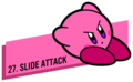 "Slide Attack" tagline from the Kirby 30th Anniversary website