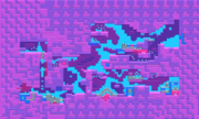 LAB1 - A purple laboratory-themed level, featuring pipes Kirby can travel in and bizarre containers.