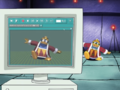 King Dedede is set up to capture animation for Dis Walney's cartoon.
