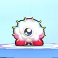 Kirby wearing the Kracko Dress-Up Mask in Kirby's Return to Dream Land Deluxe