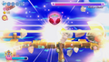 Crash Kirby releases a Supernova explosion on Kibble Blade.