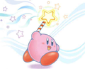 Kirby with the Star Rod