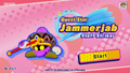 Title screen for Guest Star Jammerjab: Staff Striker in Kirby Star Allies
