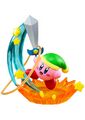 "Sword" Rubber band holder from the "Kirby Desktop Figure" merchandise line, manufactured by Re-ment