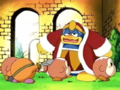 King Dedede tries to pass his cold on to the Waddle Dees.