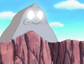The Dedede Stone artifact transforming into the monster