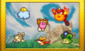 A complete set of Kirby Keychain Series badges, showing sprites from Kirby: Squeak Squad