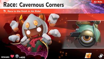 Race to the finish in Air Ride!