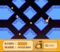 Kirby begins ascending the diamond steps.