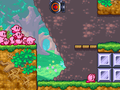 The Kirbys find a split path with a spring cannon