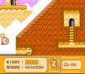 Kirby finds another hidden 1-Up below the exit.
